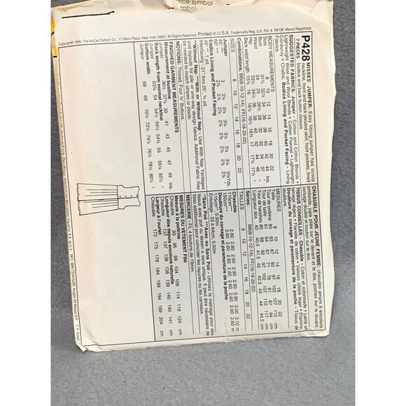 McCall's Stitchn Save P428 Dress Pattern Sizes 8-10-12-14 - Picture 2 of 2